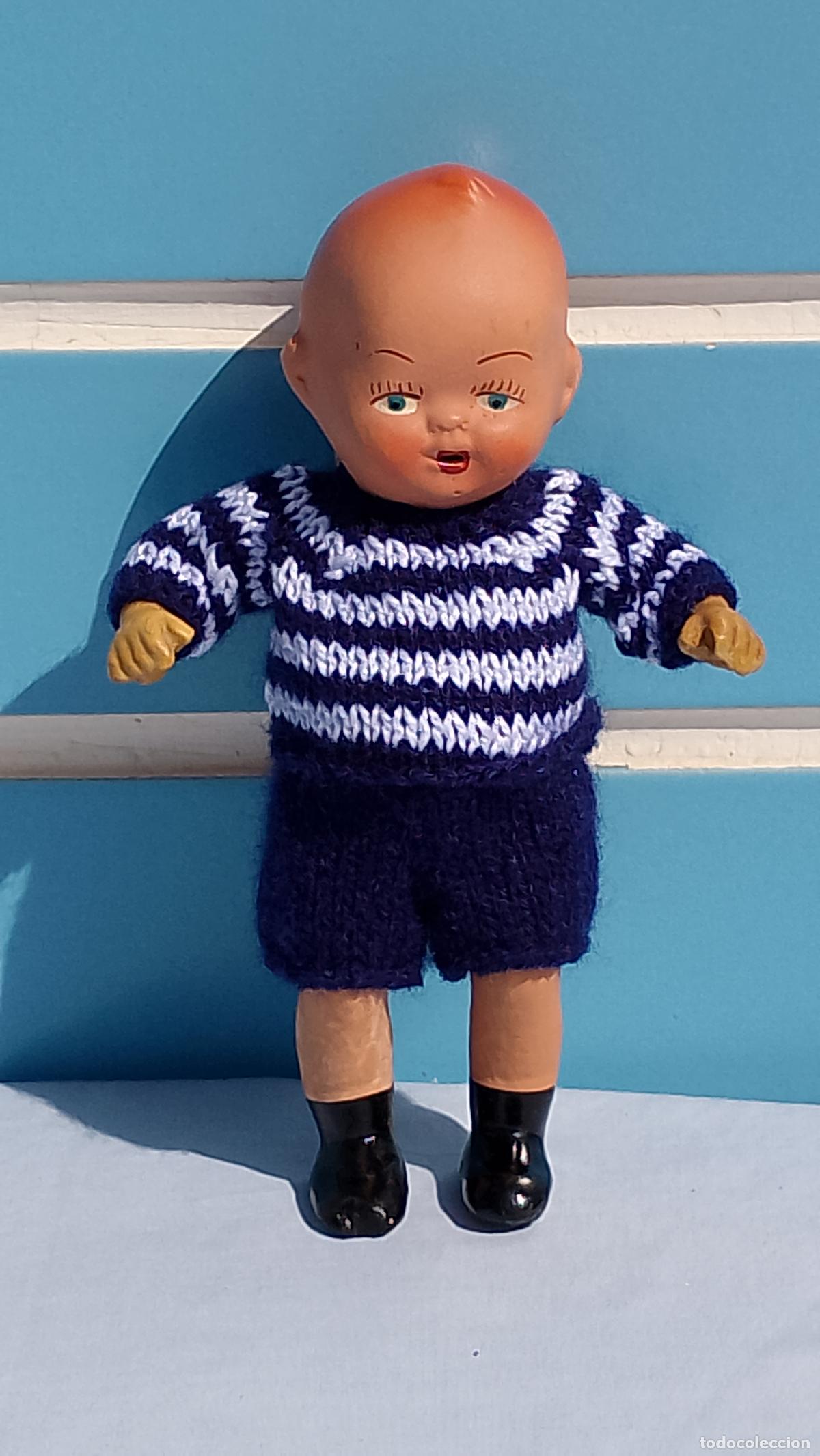 Mu&ntilde;ecas Espa&ntilde;olas Modernas: Antiguo mu&ntilde;eco beb&eacute; de terracota