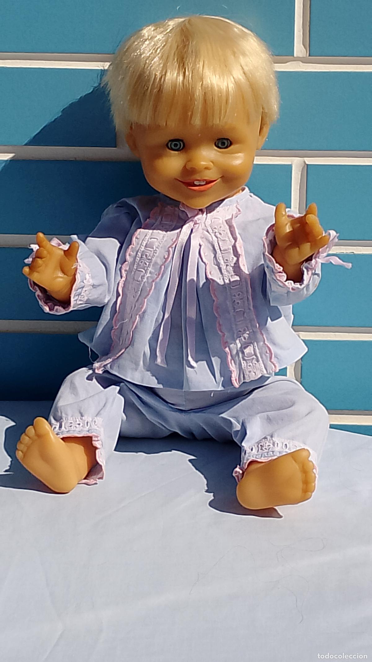 Mu&ntilde;ecas Espa&ntilde;olas Modernas: Antiguo mu&ntilde;eco beb&eacute; sonriente UNICO EN TODOCOLECCION