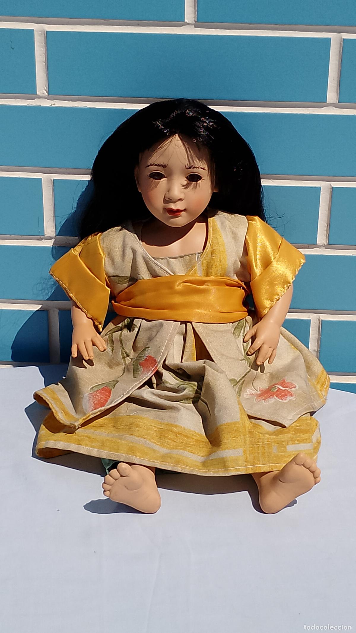 Mu&ntilde;ecas Espa&ntilde;olas Modernas: Antigua mu&ntilde;eca realista oriental asi&aacute;tica de colecci&oacute;n La Bambola