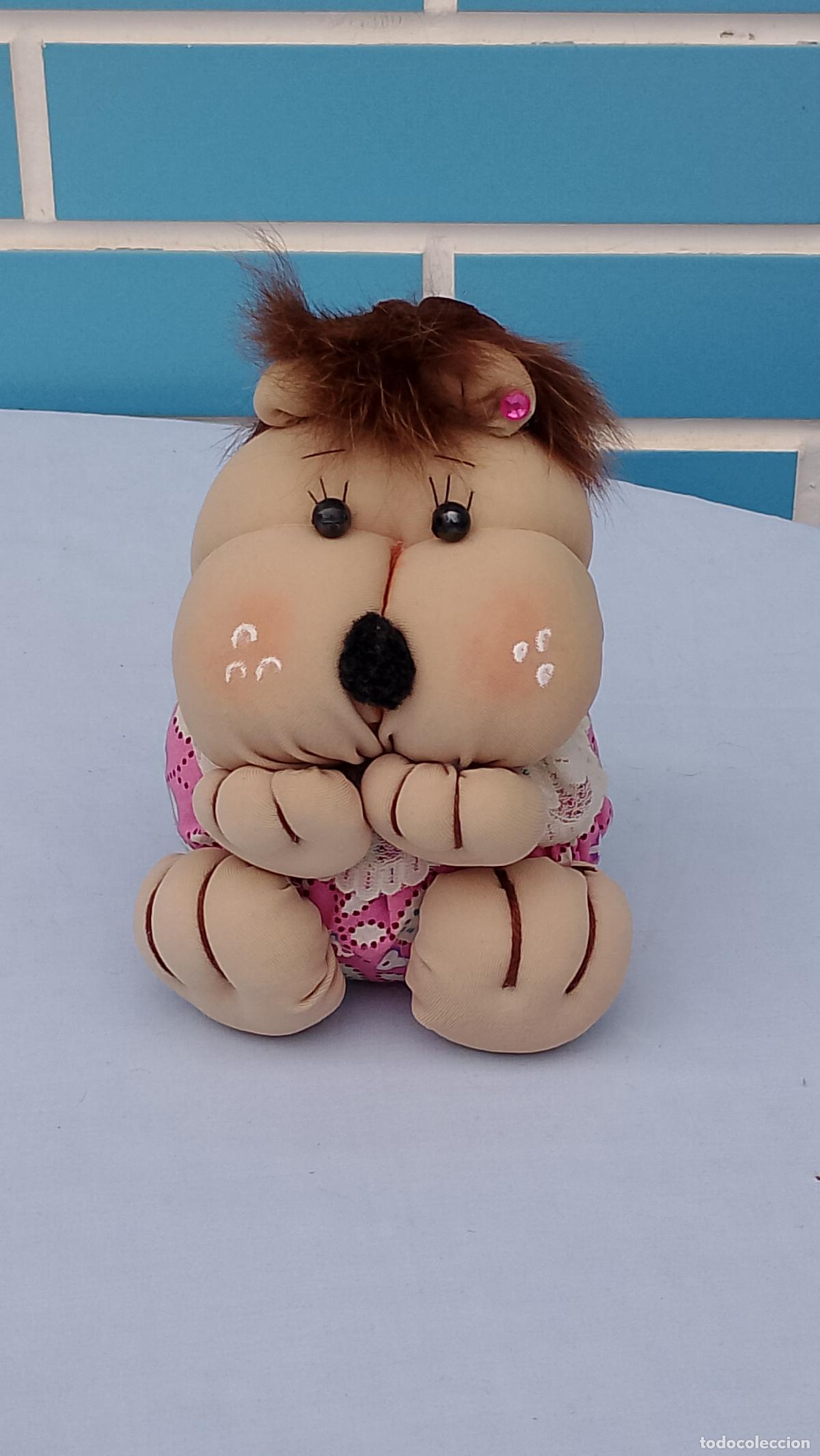 Mu&ntilde;ecas Espa&ntilde;olas Modernas: Antiguo mu&ntilde;eco artesanal Perro perrito estilo Repollo