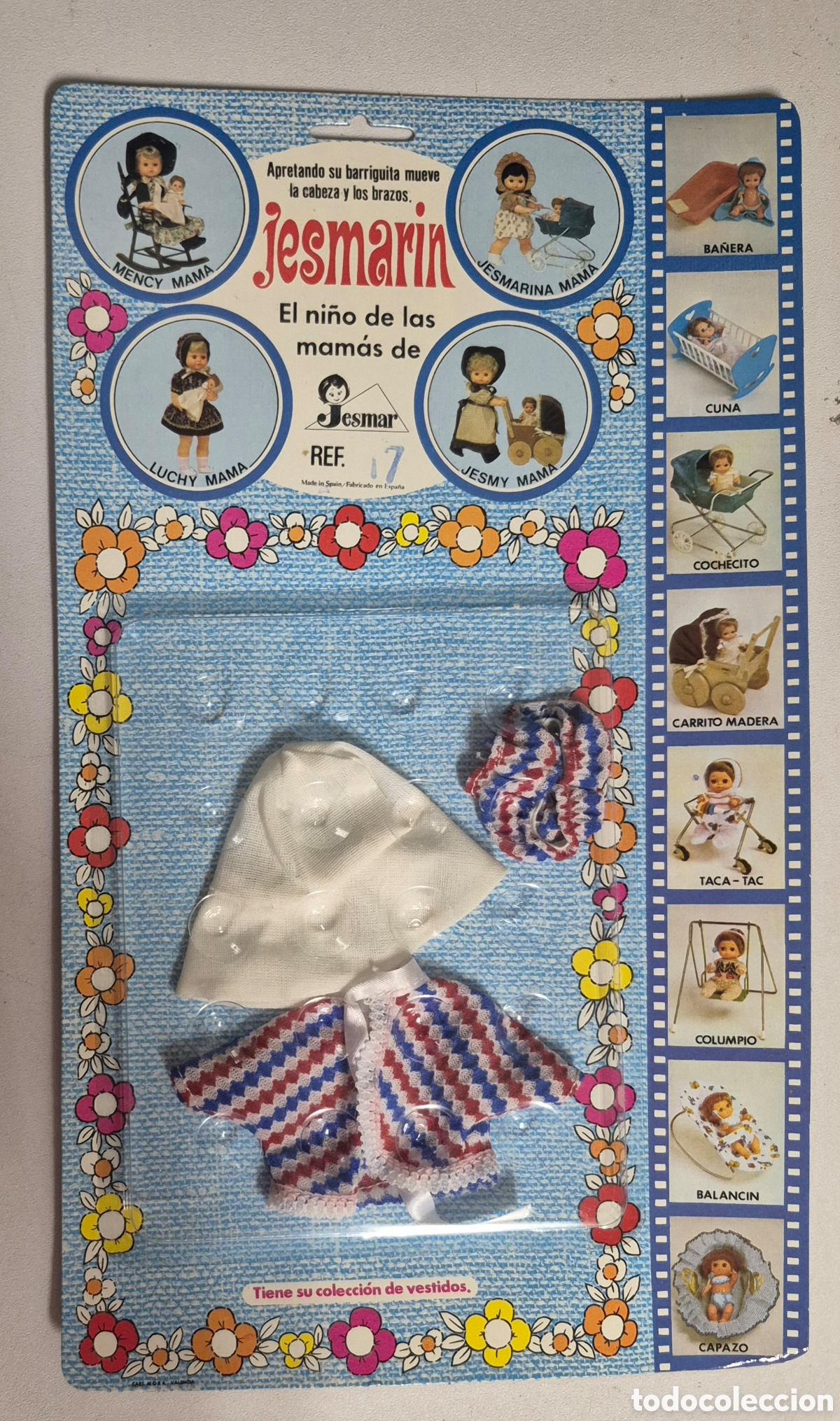 Poup&eacute;es Espagnoles Modernes: JESMARIN 17- BLISTER ROPA DE CUADROS, NUEVO