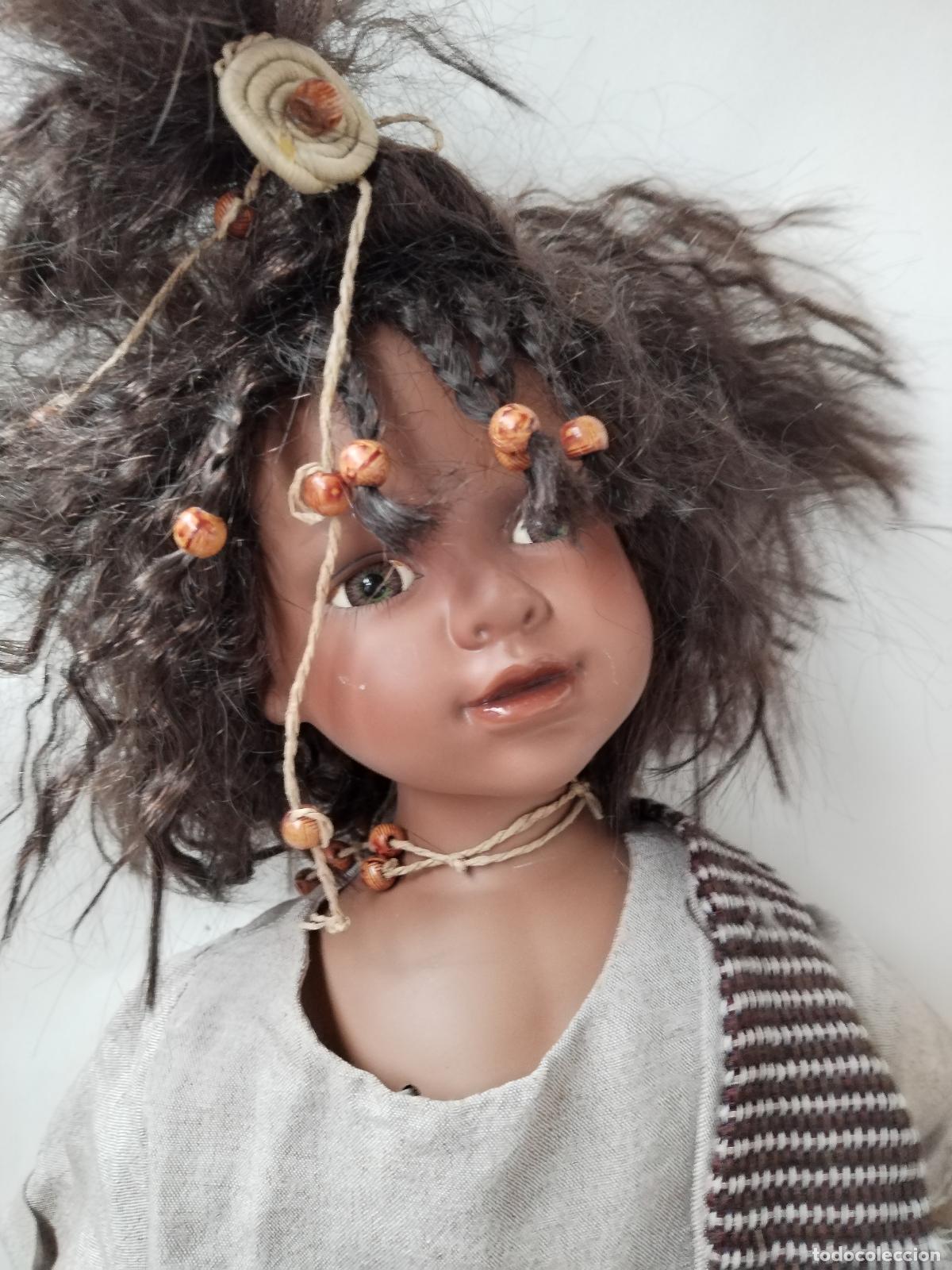 Mu&ntilde;ecas espa&ntilde;olas modernas: mu&ntilde;eca negrita con marca en la nuca - Foto 5
