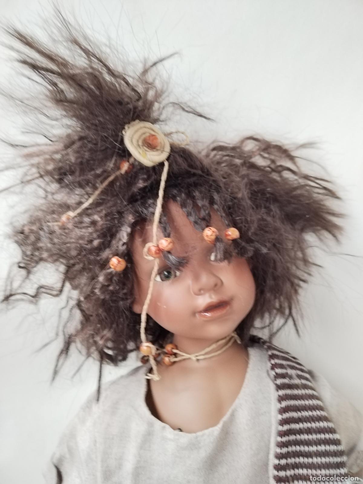 Mu&ntilde;ecas espa&ntilde;olas modernas: mu&ntilde;eca negrita con marca en la nuca - Foto 9