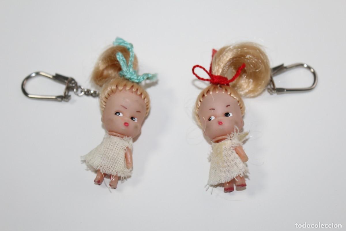 Mu&ntilde;ecas espa&ntilde;olas modernas: 2 MU&Ntilde;ECAS ANTIGUAS DE LLAVERO - Foto 1