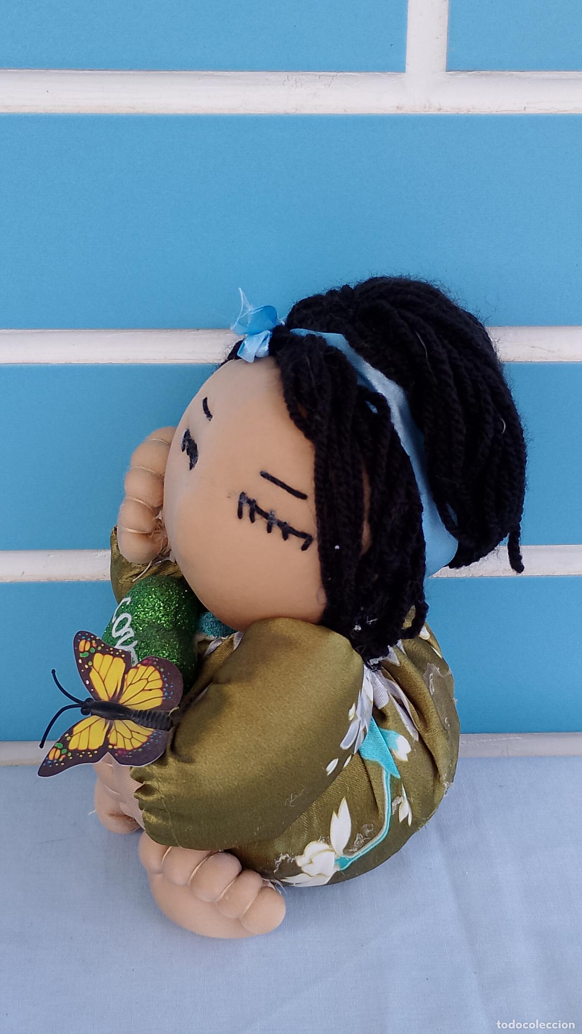 Mu&ntilde;ecas espa&ntilde;olas modernas: Antigua mu&ntilde;eca artesanal estilo Repollo - Foto 3