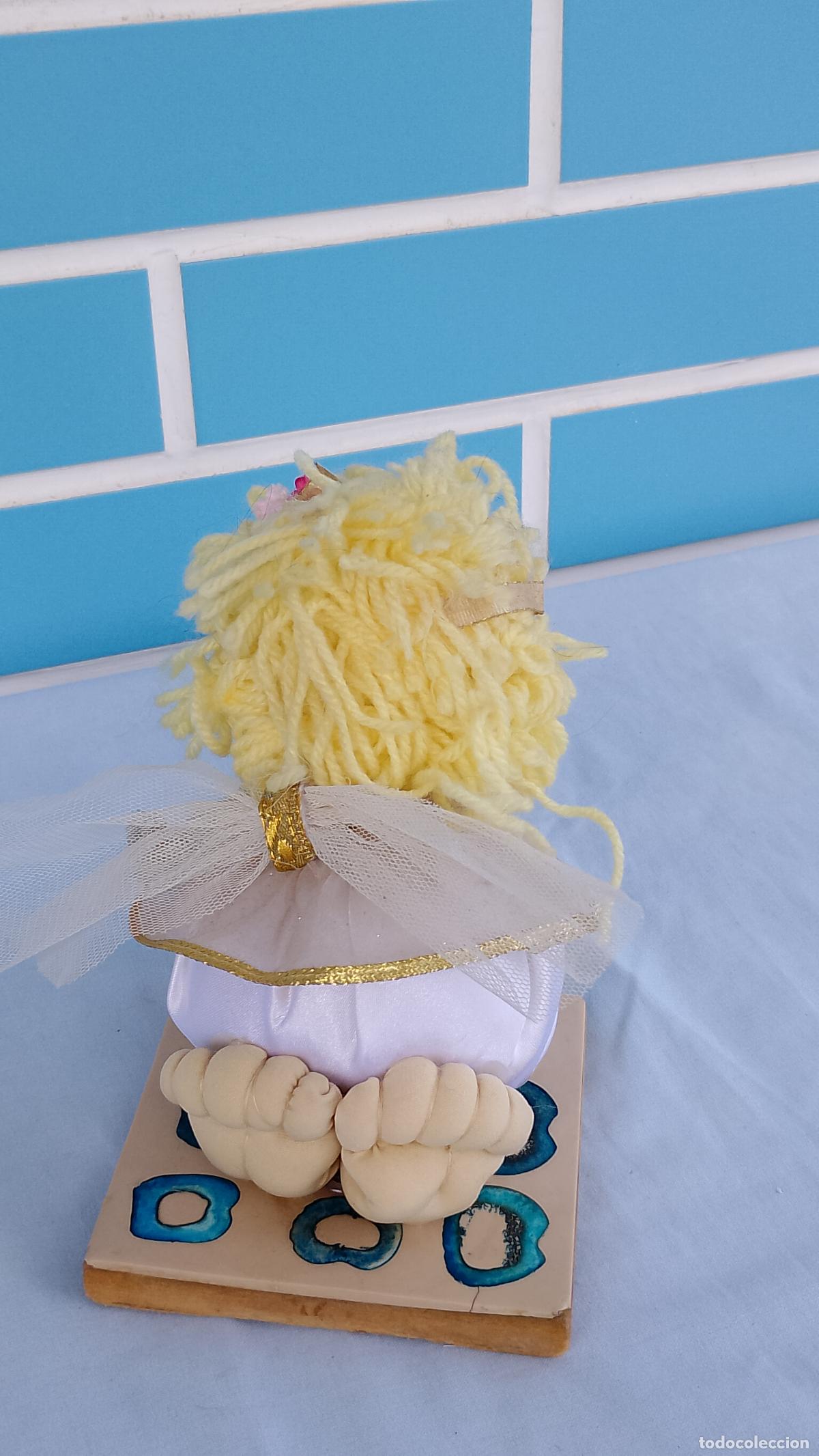 Mu&ntilde;ecas espa&ntilde;olas modernas: Antigua mu&ntilde;eca beb&eacute; artesanal estilo Repollo - Foto 3