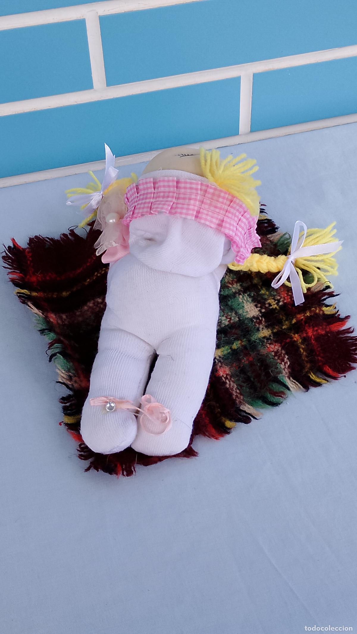Mu&ntilde;ecas espa&ntilde;olas modernas: Antigua mu&ntilde;eca beb&eacute; artesanal estilo Repollo - Foto 2