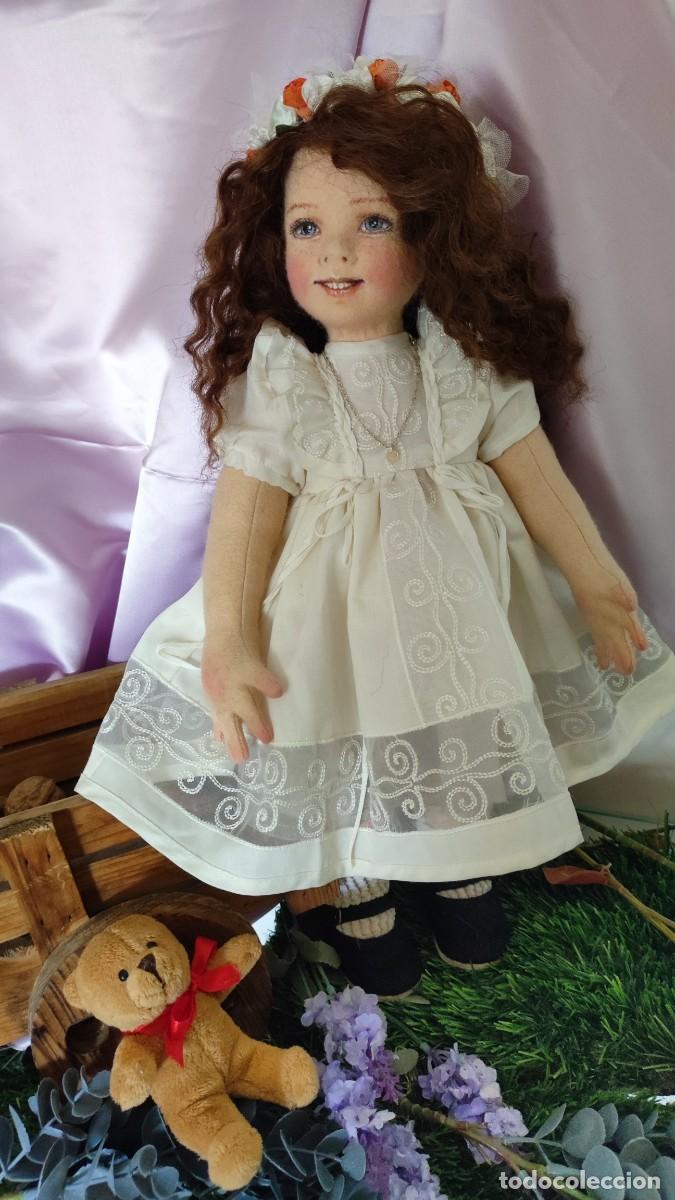 Mu&ntilde;ecas espa&ntilde;olas modernas: mu&ntilde;eca de fieltro 44cm - Foto 3