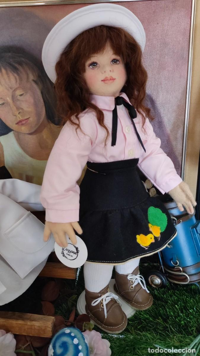 Mu&ntilde;ecas espa&ntilde;olas modernas: mu&ntilde;eca de fieltro 44cm - Foto 4