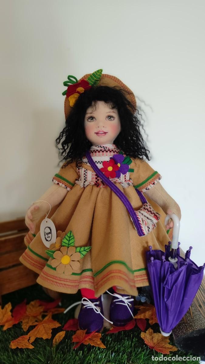 Mu&ntilde;ecas espa&ntilde;olas modernas: mu&ntilde;eca de fieltro 44cm - Foto 1