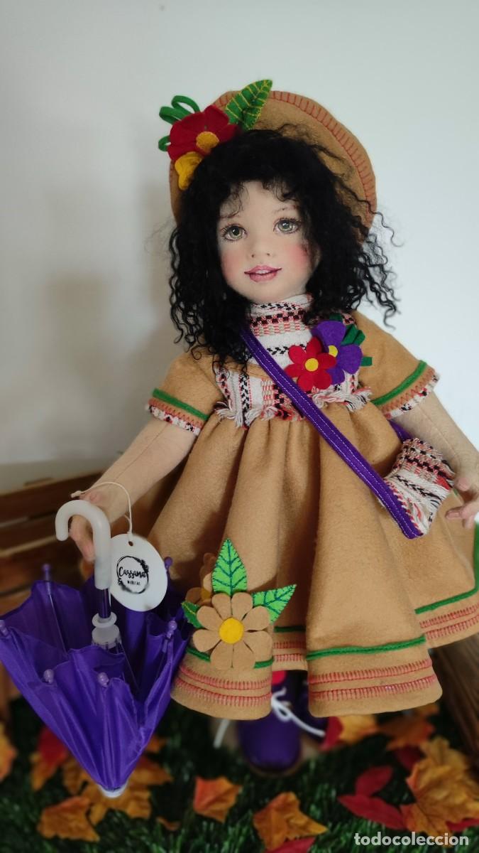 Mu&ntilde;ecas espa&ntilde;olas modernas: mu&ntilde;eca de fieltro 44cm - Foto 3