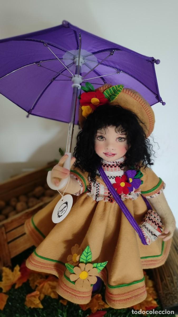 Mu&ntilde;ecas espa&ntilde;olas modernas: mu&ntilde;eca de fieltro 44cm - Foto 4