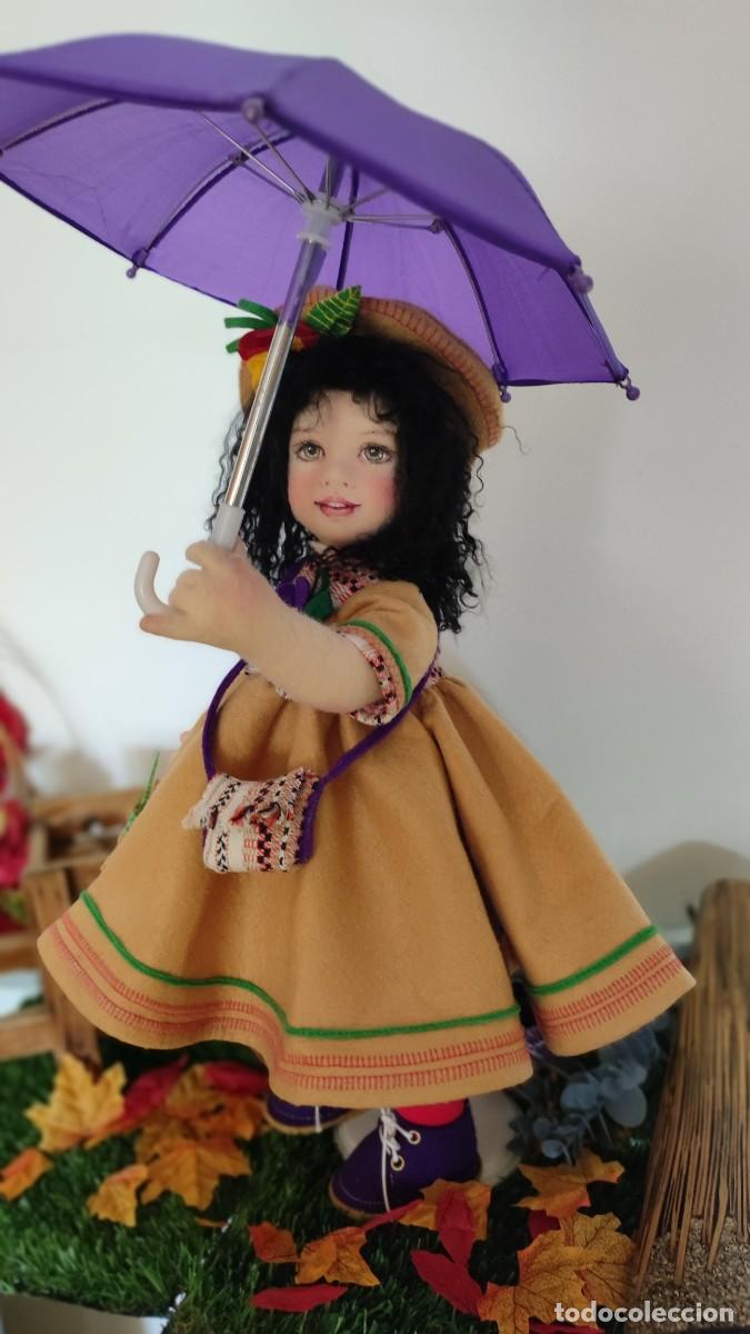 Mu&ntilde;ecas espa&ntilde;olas modernas: mu&ntilde;eca de fieltro 44cm - Foto 5