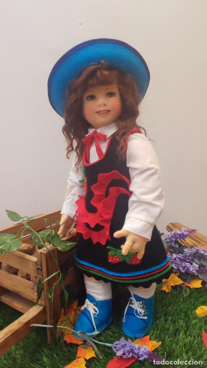 Mu&ntilde;ecas espa&ntilde;olas modernas: mu&ntilde;eca de fieltro 44cm - Foto 7