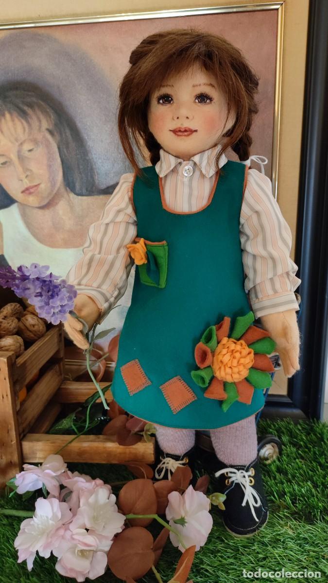 Mu&ntilde;ecas espa&ntilde;olas modernas: mu&ntilde;eca de fieltro 44cm - Foto 5