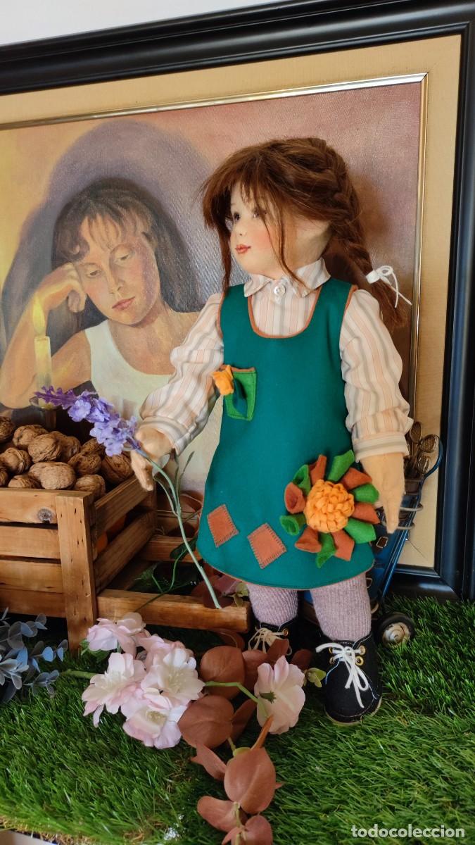 Mu&ntilde;ecas espa&ntilde;olas modernas: mu&ntilde;eca de fieltro 44cm - Foto 7