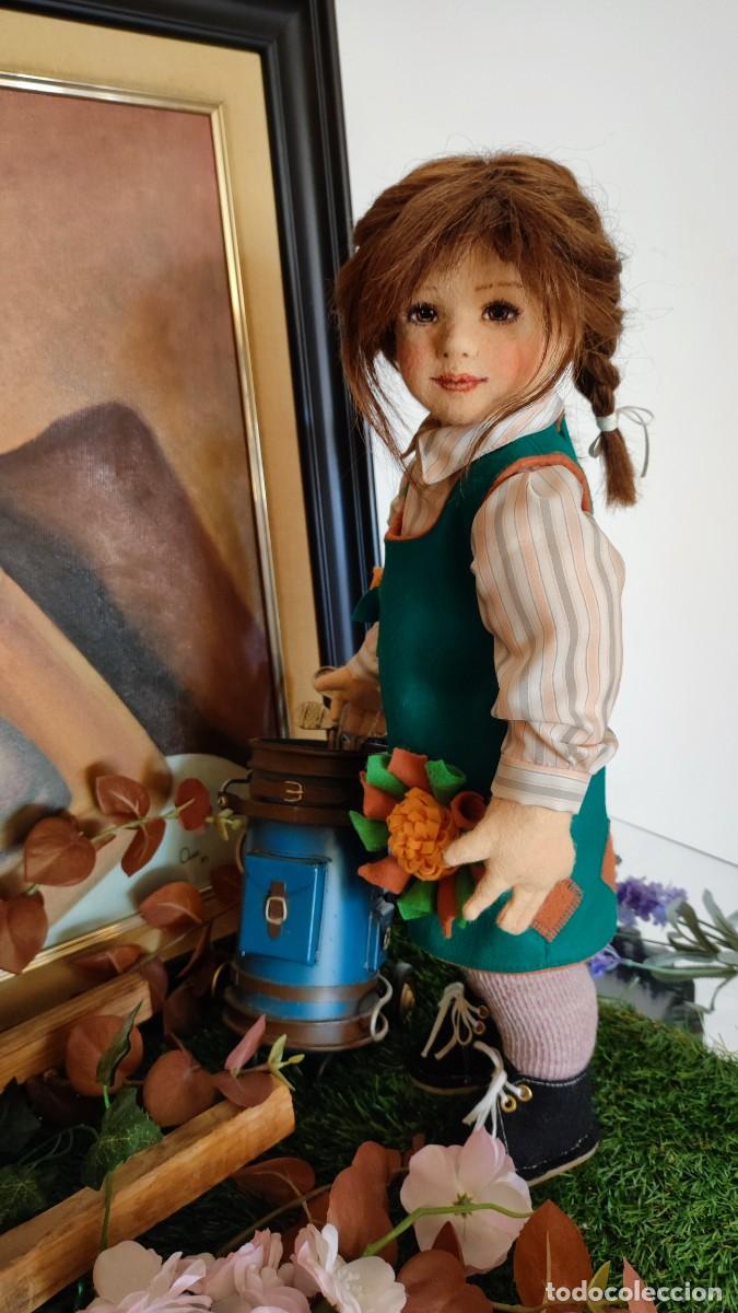 Mu&ntilde;ecas espa&ntilde;olas modernas: mu&ntilde;eca de fieltro 44cm - Foto 9