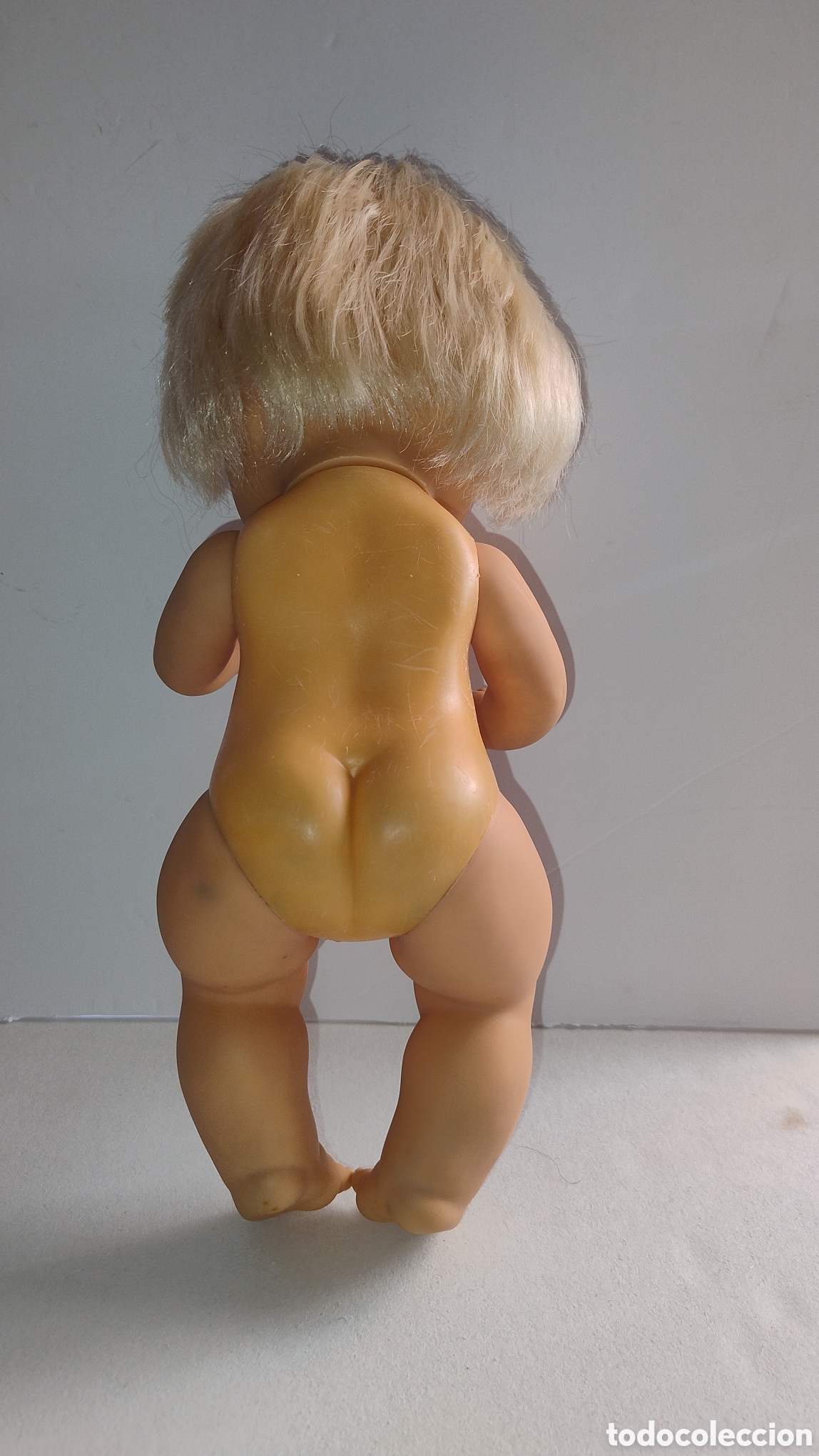 Mu&ntilde;ecas espa&ntilde;olas modernas: Mu&ntilde;eca antigua de goma rubia - Foto 4