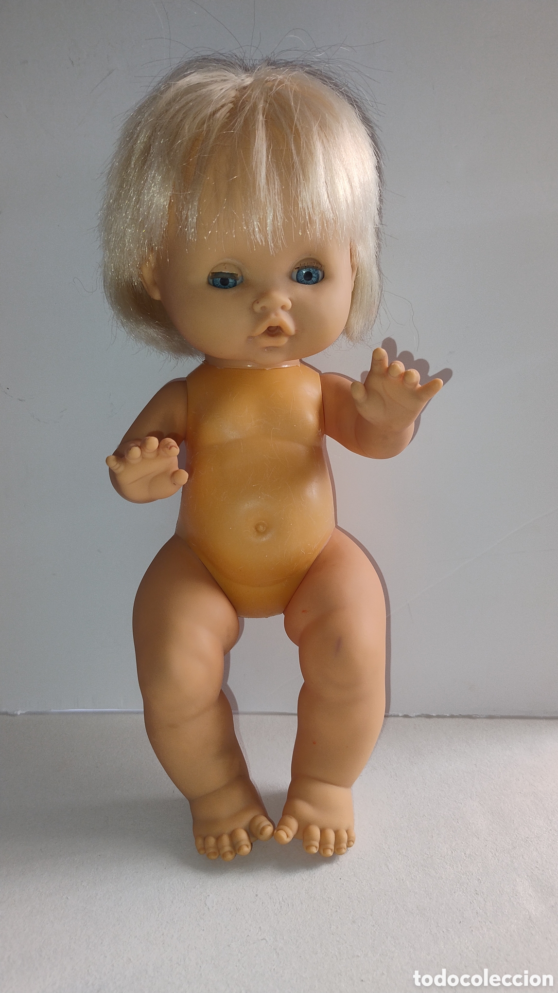 Mu&ntilde;ecas espa&ntilde;olas modernas: Mu&ntilde;eca antigua de goma rubia - Foto 5