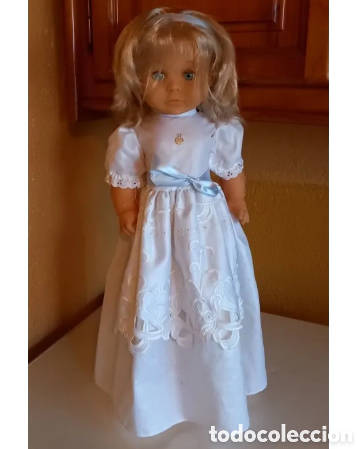 Mu&ntilde;ecas espa&ntilde;olas modernas: MU&Ntilde;ECA COMUNION MINISON MEDIDAS 57CM APROX. - Foto 1
