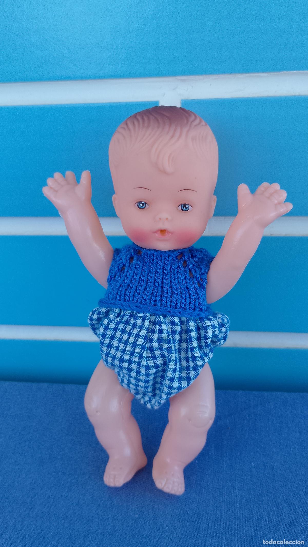 Mu&ntilde;ecas espa&ntilde;olas modernas: Antiguo mu&ntilde;eco beb&eacute; de pelo moldeado - Foto 1