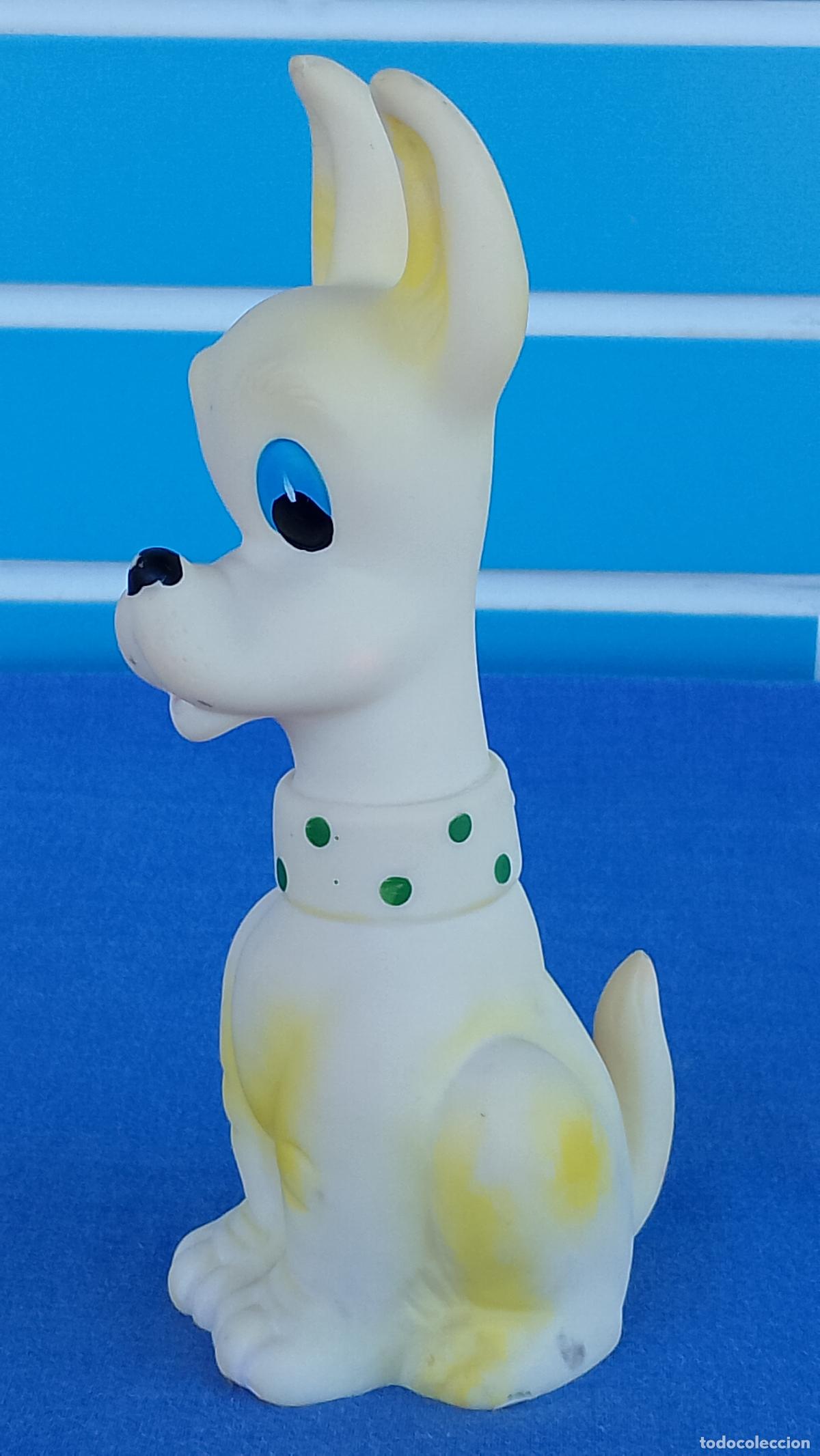 Mu&ntilde;ecas espa&ntilde;olas modernas: Antiguo mu&ntilde;eco Perro perrito de goma - Foto 1