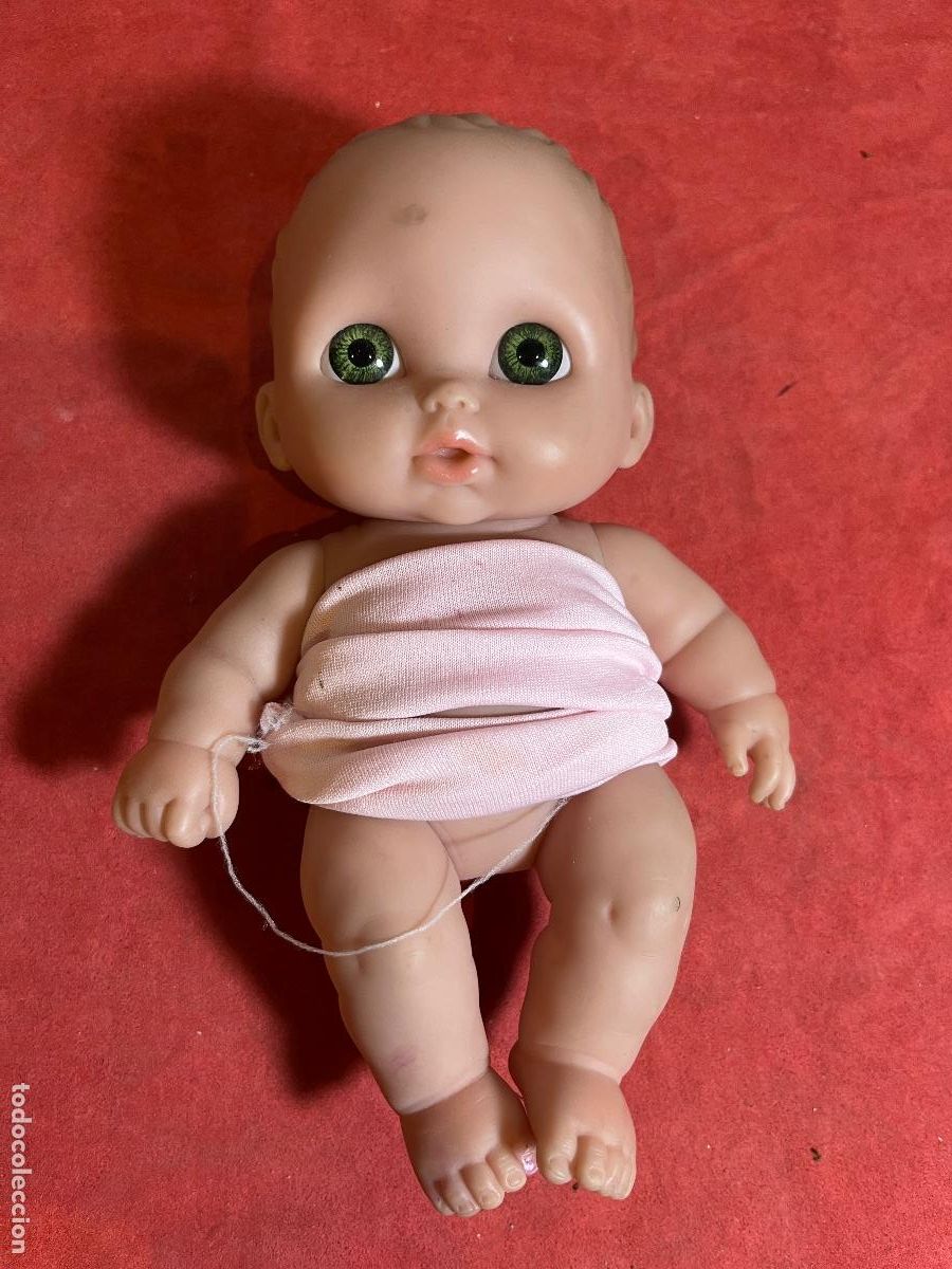 Mu&ntilde;ecas espa&ntilde;olas modernas: Mu&ntilde;eco beb&eacute; Berenguer 9&rdquo; &ndash; Big Eyes &ndash; ojos verdes &ndash; articulado &ndash; dos conjuntos &ndash; ref. 28-10 &ndash; vintag