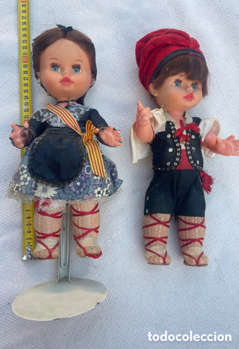 Mu&ntilde;ecas espa&ntilde;olas modernas: Pareja de mu&ntilde;ecos catalanes - Foto 1