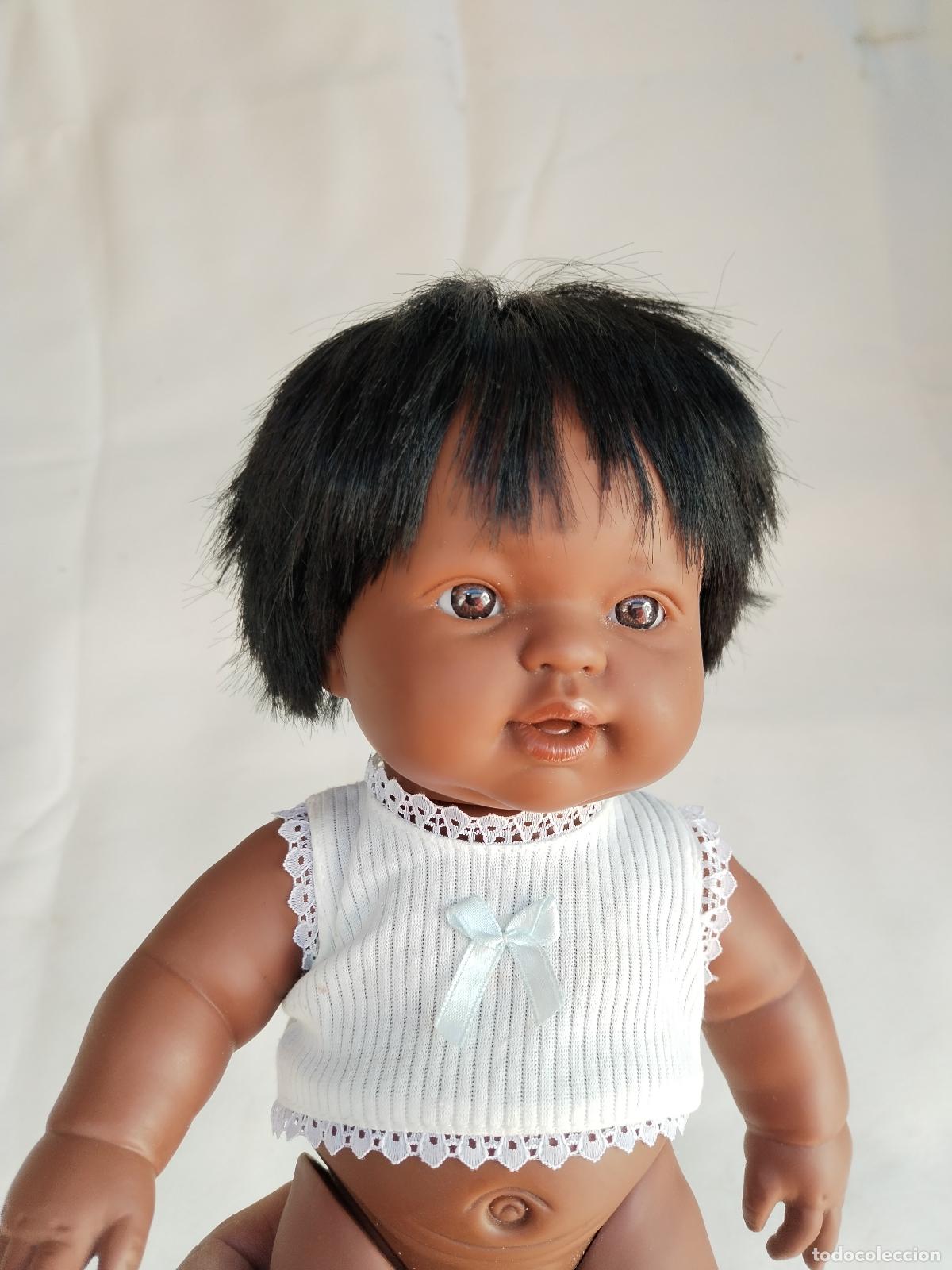 Mu&ntilde;ecas espa&ntilde;olas modernas: Mu&ntilde;eco beb&eacute; negrito Jumaco - c182 - Foto 4