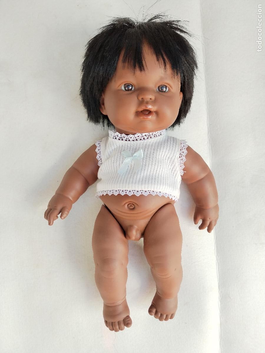 Mu&ntilde;ecas espa&ntilde;olas modernas: Mu&ntilde;eco beb&eacute; negrito Jumaco - c182 - Foto 5