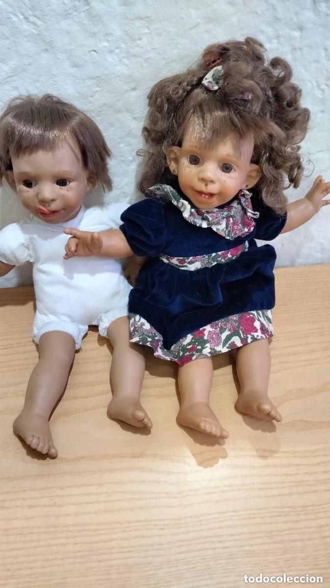 Mu&ntilde;ecas espa&ntilde;olas modernas: Pareja de mu&ntilde;ecos gestitos - Foto 1