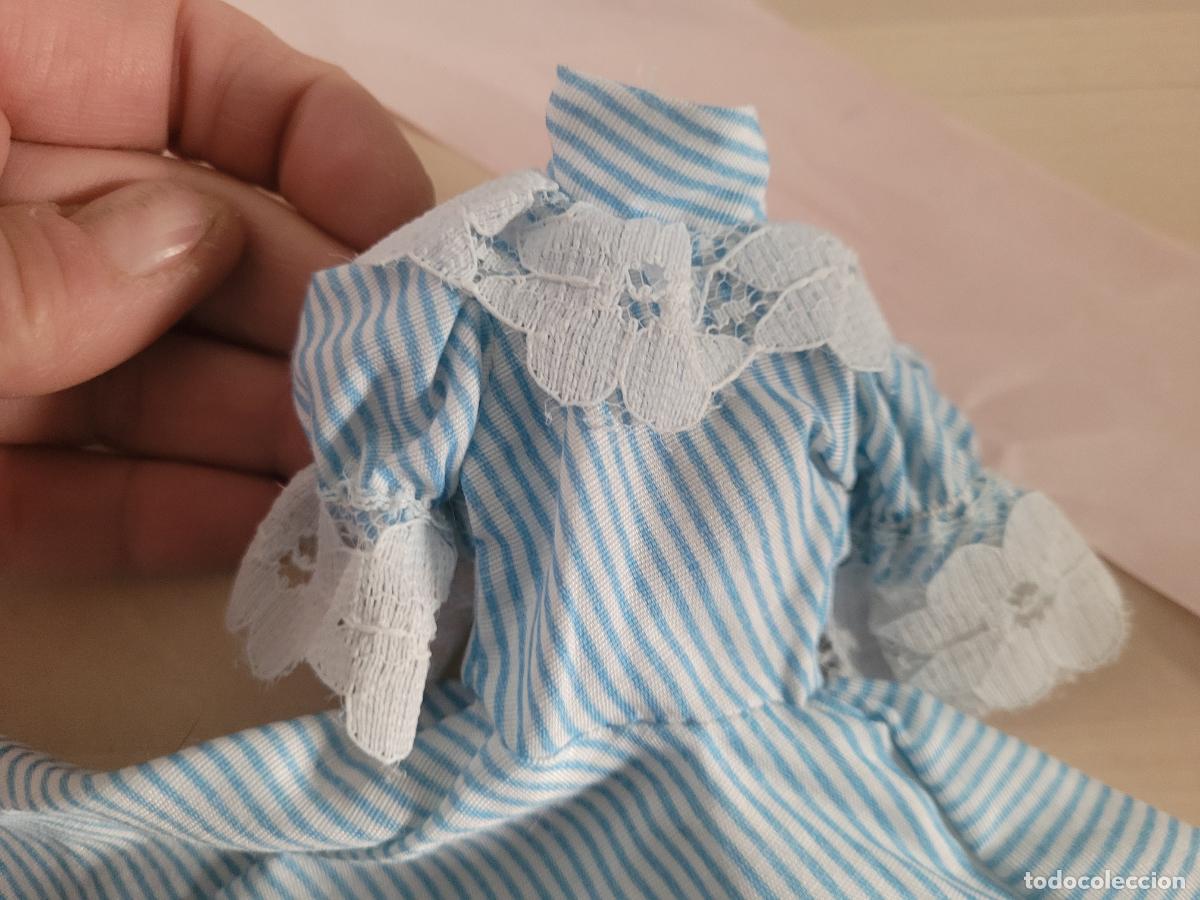 Mu&ntilde;ecas espa&ntilde;olas modernas: conjunto mu&ntilde;eca core de bb cumplea&ntilde;os azul vestido - Foto 5