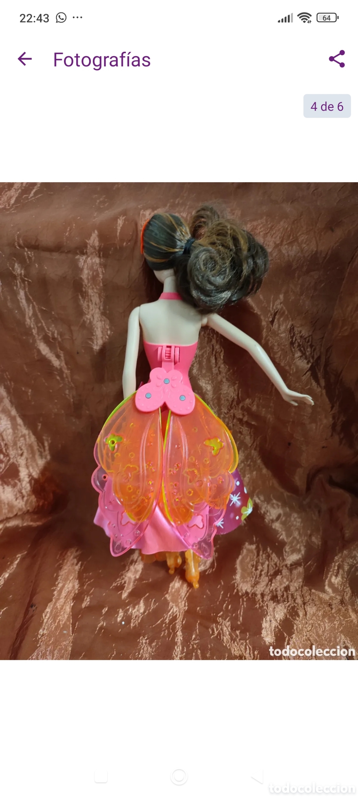 Mu&ntilde;ecas espa&ntilde;olas modernas: Mu&ntilde;eca Barbie hada de la puerta secreta. - Foto 4