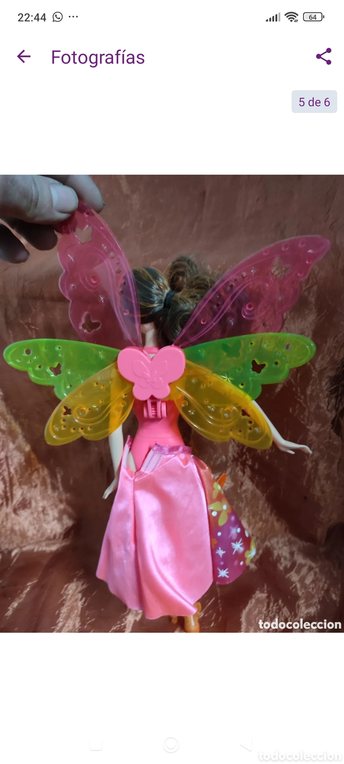 Mu&ntilde;ecas espa&ntilde;olas modernas: Mu&ntilde;eca Barbie hada de la puerta secreta. - Foto 5