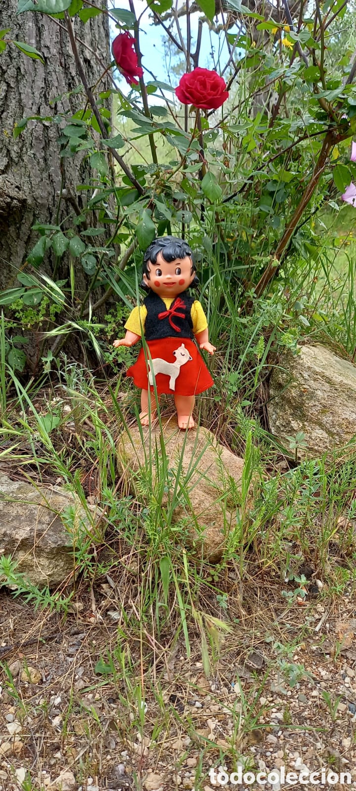 Mu&ntilde;ecas espa&ntilde;olas modernas: BONITA Y ORIGINAL MU&Ntilde;ECA HEIDI DE LOS 70 - Foto 26