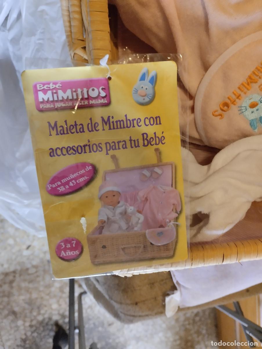 Mu&ntilde;ecas espa&ntilde;olas modernas: bebe mimitos con su maleta de mimbre y accesorios - Foto 2