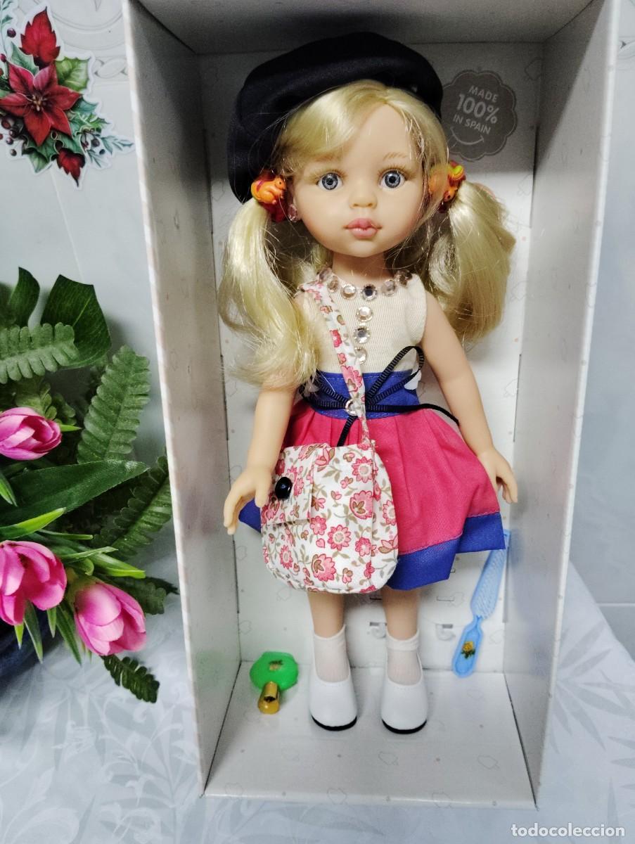 Mu&ntilde;ecas Espa&ntilde;olas Modernas: MU&Ntilde;ECA PAOLA REINA 32,33 CM. ENTERA VINILO.ORIGINAL. A ESTRENAR. PRECIOSA.NAVIDAD.COMUNION.