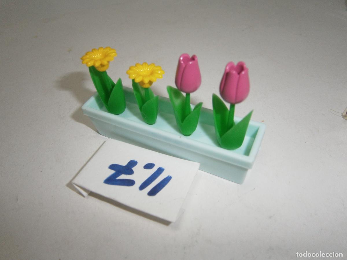 Mu&ntilde;ecas espa&ntilde;olas modernas: LOTE FLORES CON MACETERO - Foto 1