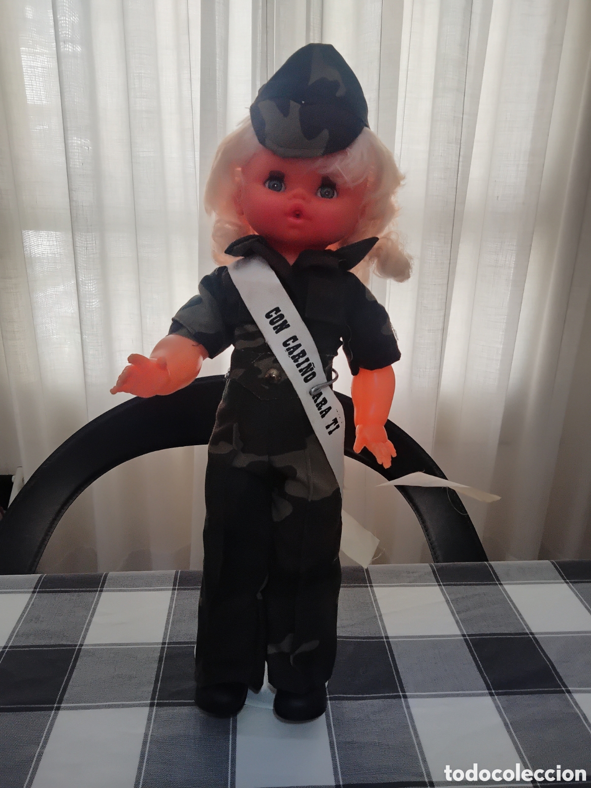 Mu&ntilde;ecas espa&ntilde;olas modernas: MU&Ntilde;ECA MILITAR CON UNIFORME DE CAMUFLAJE - Foto 1