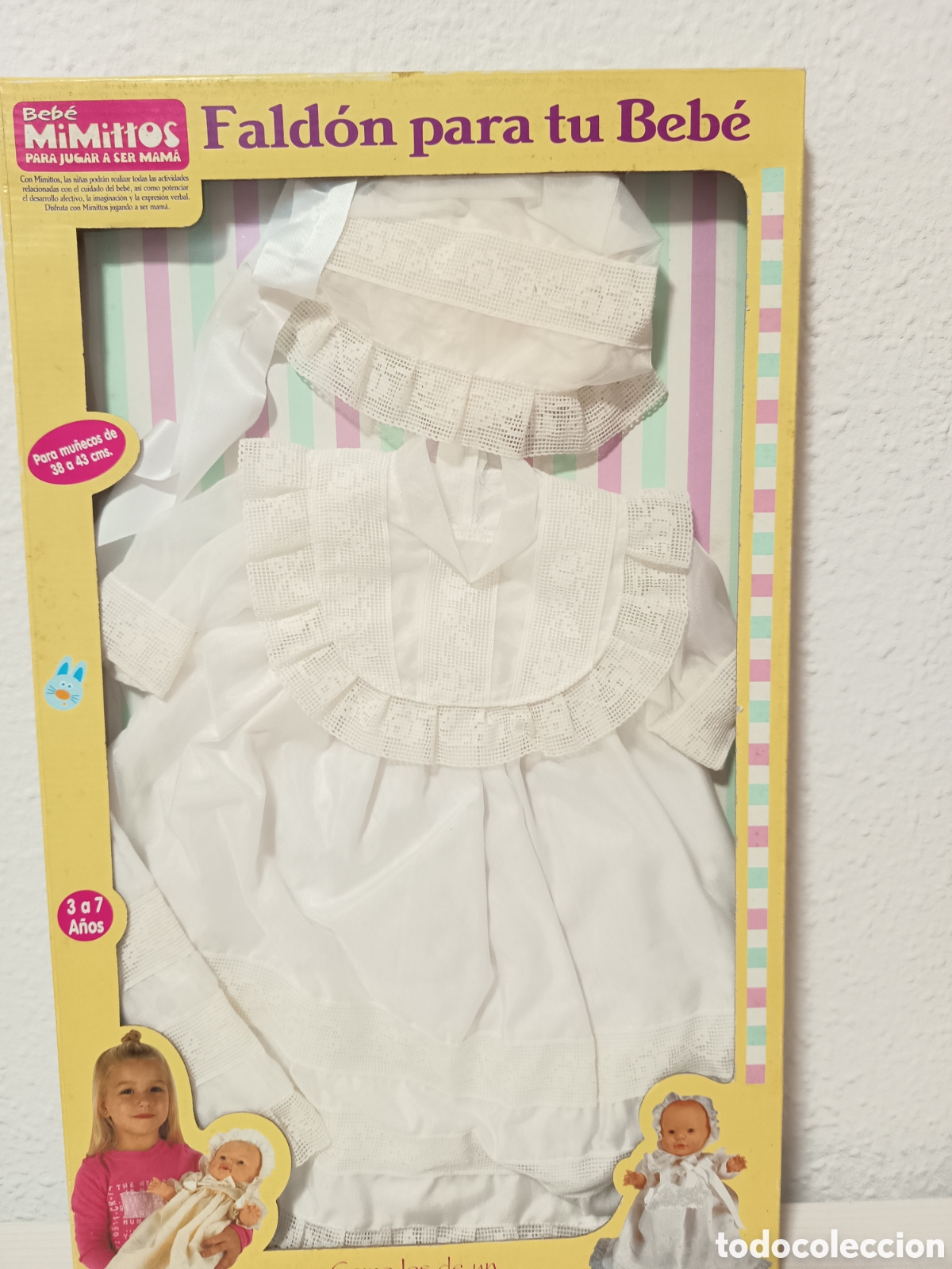 Mu&ntilde;ecas espa&ntilde;olas modernas: Vestido bautizo de mu&ntilde;ecas - Foto 1