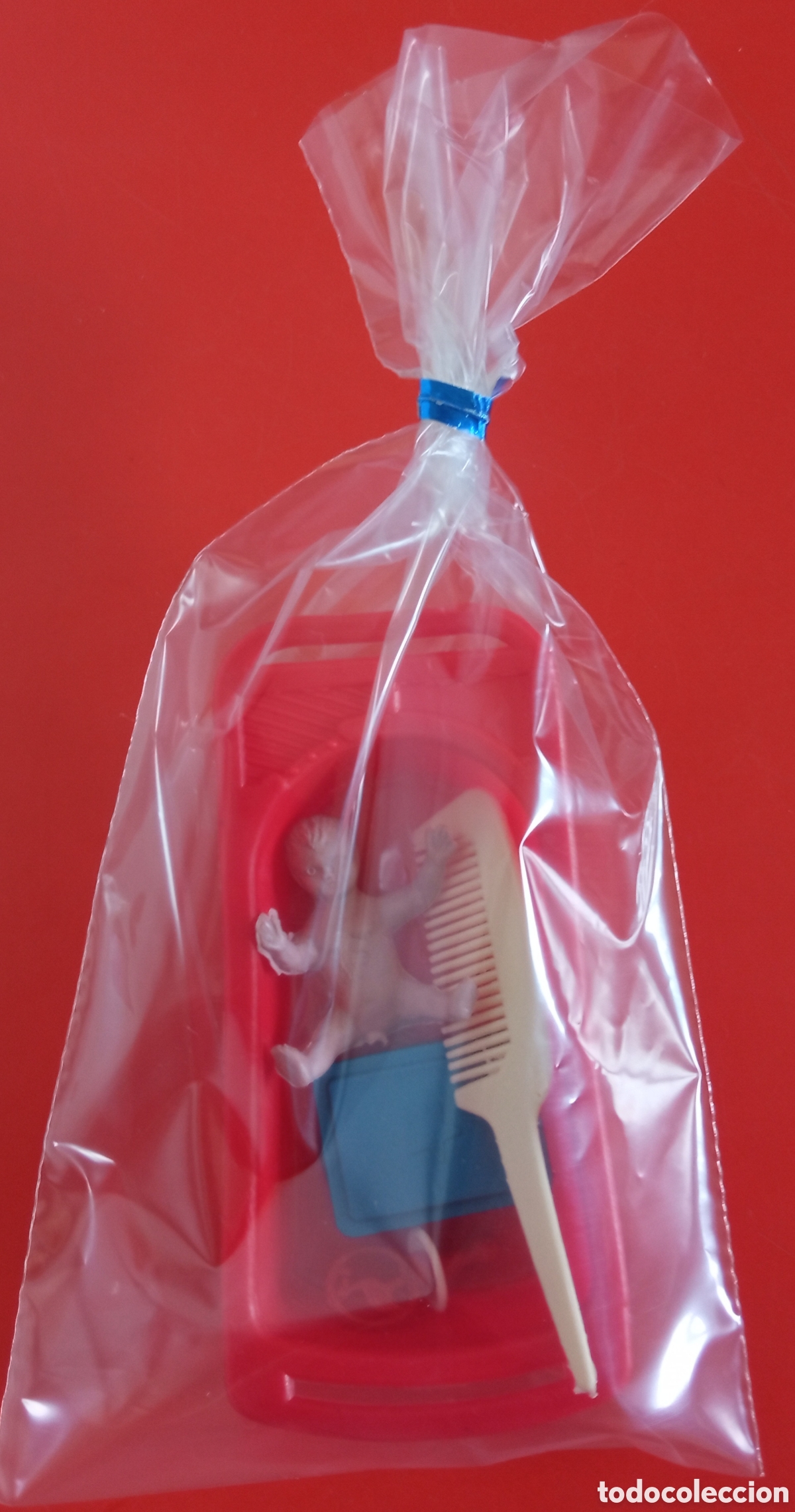 Mu&ntilde;ecas Espa&ntilde;olas Modernas: MINI BA&Ntilde;ERA CON MU&Ntilde;ECO Y ACCESORIOS.JUGUETES MEZQUITA 60'S.NUEVO.