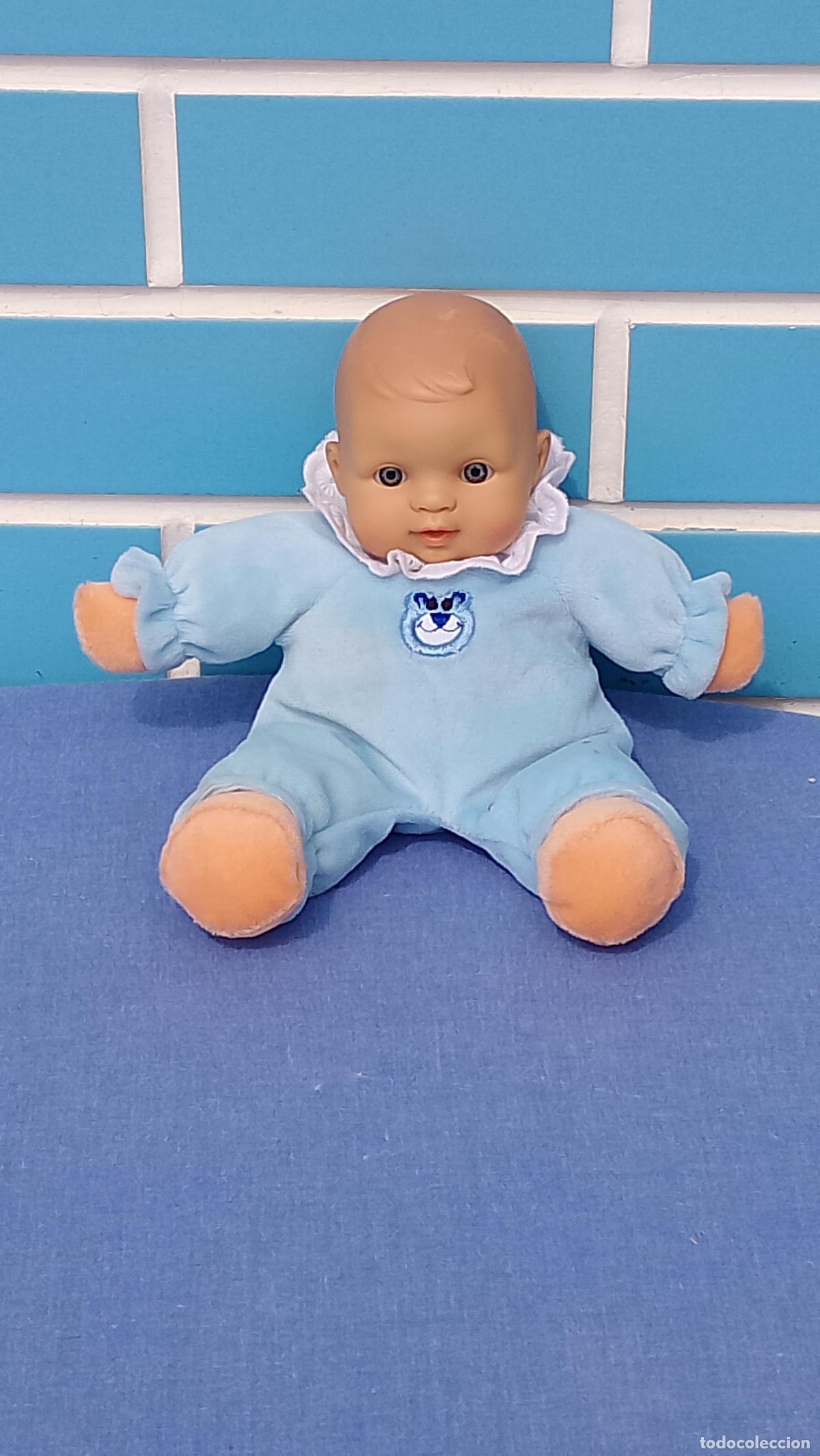 Mu&ntilde;ecas Espa&ntilde;olas Modernas: Antiguo mu&ntilde;eco beb&eacute; de pelo moldeado, de Antonio Juan, de 20 cm, muy suave