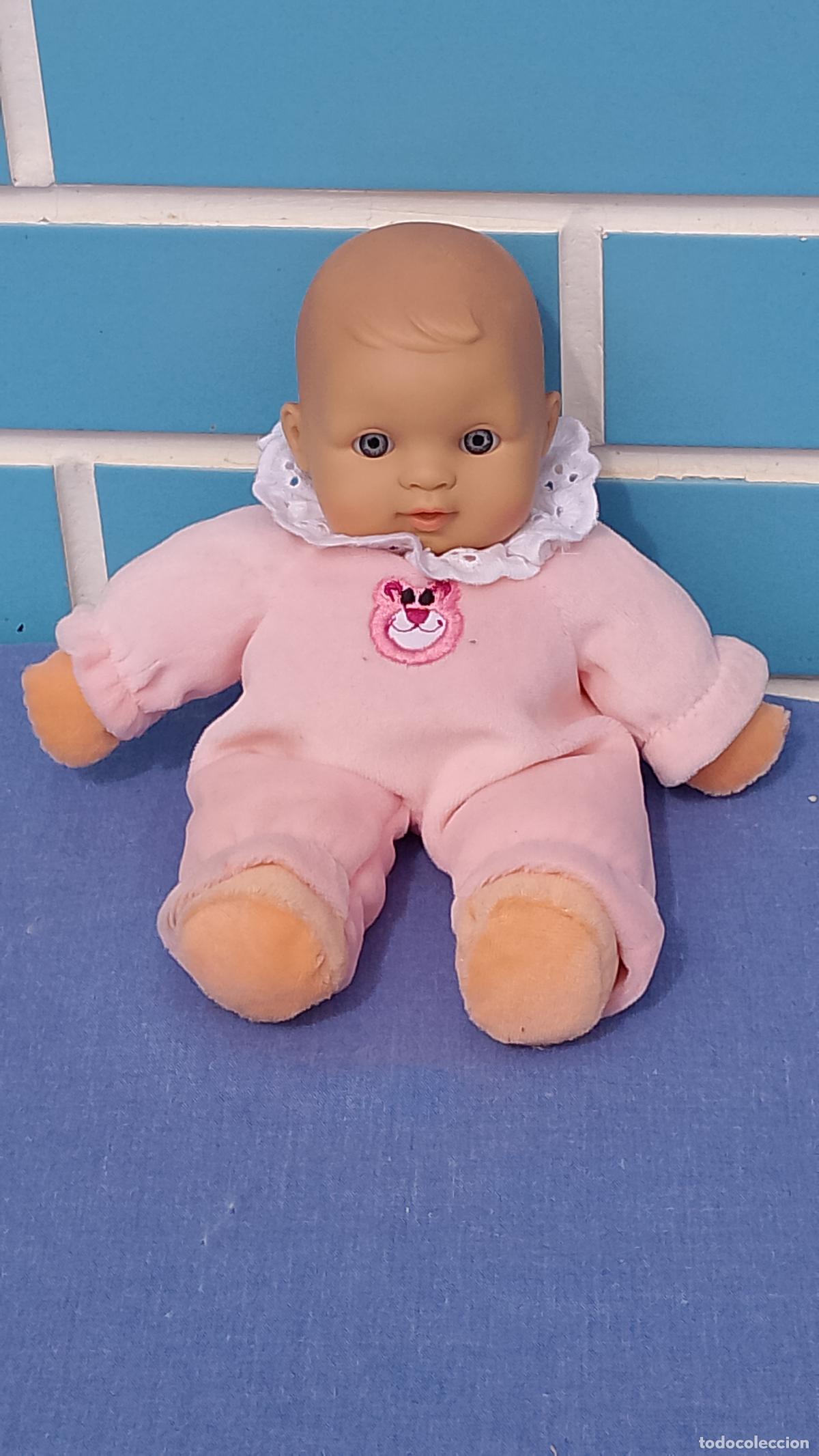 Mu&ntilde;ecas Espa&ntilde;olas Modernas: Antiguo mu&ntilde;eco beb&eacute; de pelo moldeado, de Antonio Juan, de 20 cm, muy suave