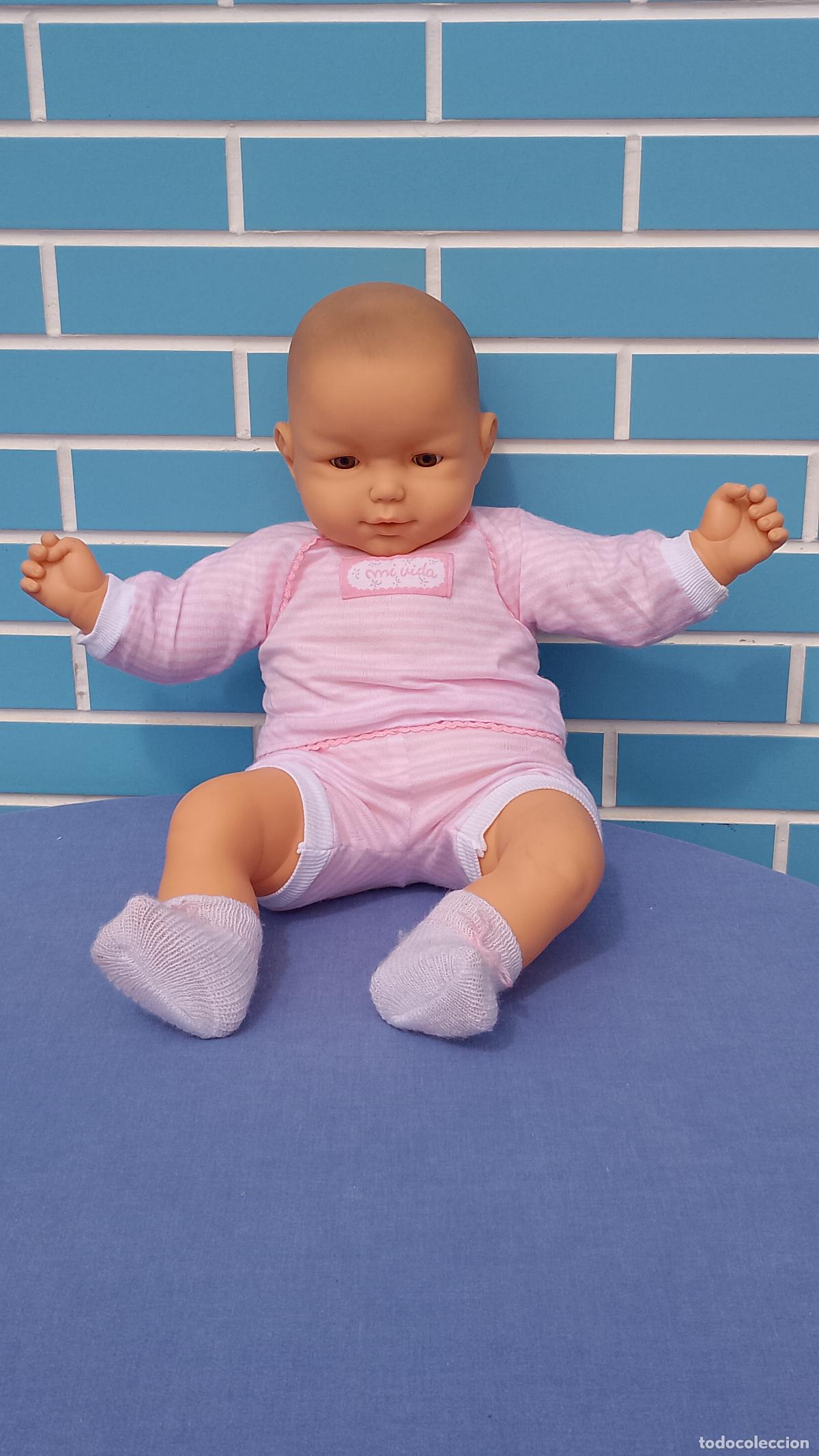 Mu&ntilde;ecas Espa&ntilde;olas Modernas: Antigua mu&ntilde;eca beb&eacute; Baby Mi Vida de Toyse a&ntilde;os 80 de 60 cm