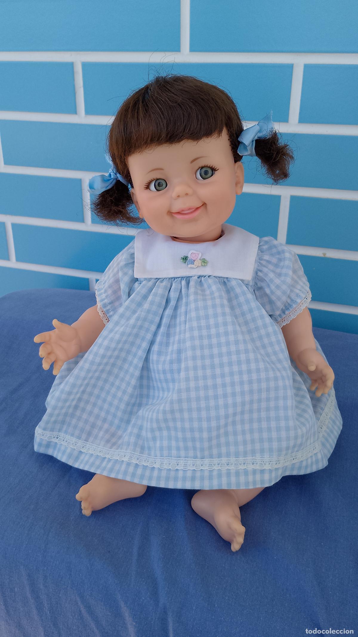 Mu&ntilde;ecas Espa&ntilde;olas Modernas: Mu&ntilde;eca antigua americana Giggles Baby de Ideal Toy a&ntilde;os 60