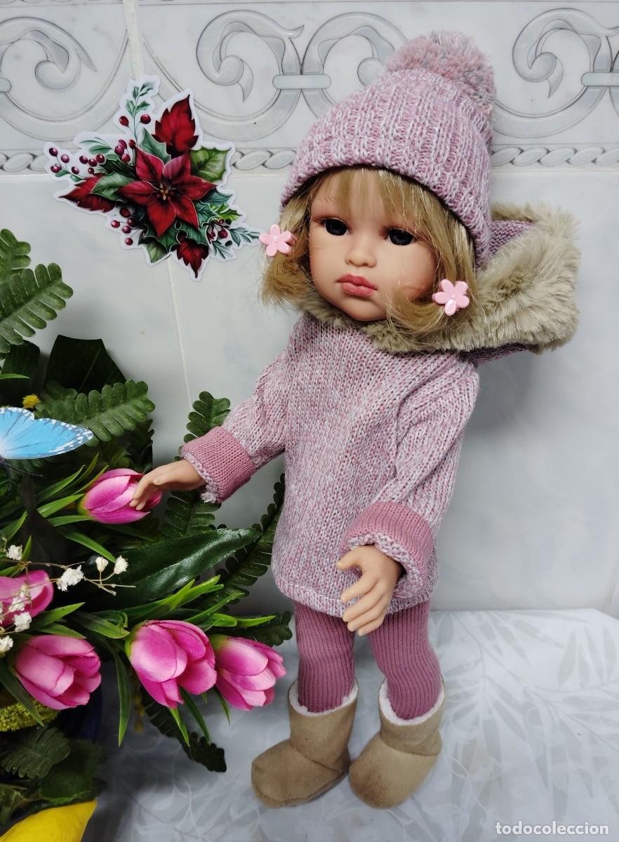 Mu&ntilde;ecas Espa&ntilde;olas Modernas: MU&Ntilde;ECA TIPO PAOLA REINA ORIGINAL. A ESTRENAR. ENTERA VINILO. 39 CM. PRECIOSA.