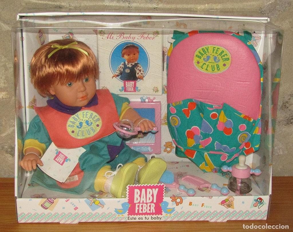 Mu&ntilde;ecas Espa&ntilde;olas Modernas: ANTIGUA MU&Ntilde;ECA BABY FEBER - NUEVA Y EN SU CAJA ORIGINAL - NUNCA ABIERTA - MODELO EN NI&Ntilde;A