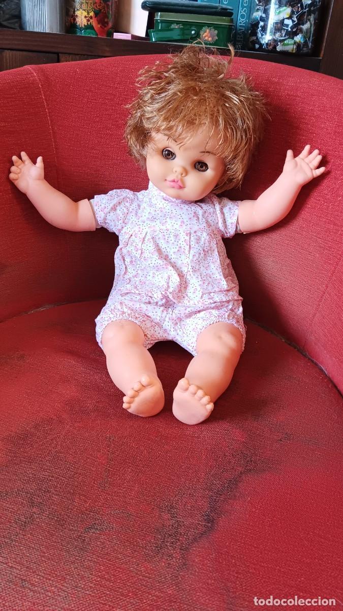 Mu&ntilde;ecas Espa&ntilde;olas Modernas: GRACIOSO MU&Ntilde;ECO DE MAJBER. 1979. MODELO BEBE SIN PITO PARA SONIDO. NO PVC