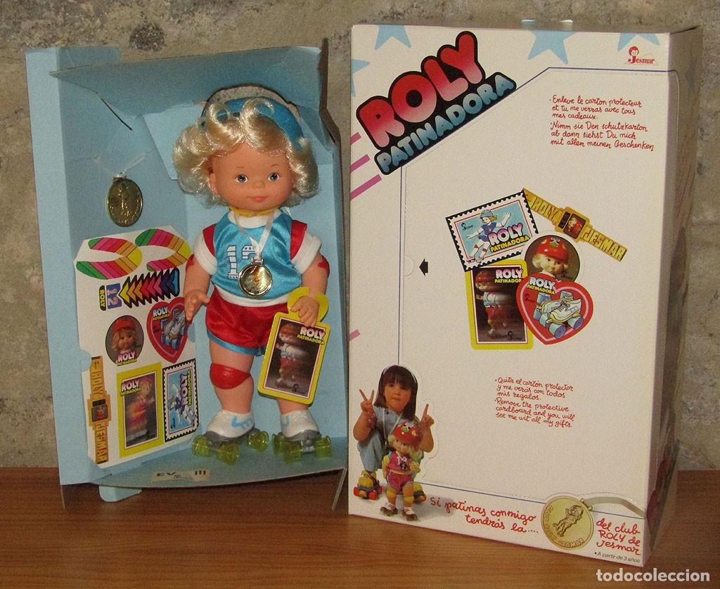 Mu&ntilde;ecas Espa&ntilde;olas Modernas: ANTIGUA Y M&Iacute;TICA MU&Ntilde;ECA ROLY PATINADORA DE JESMAR - NUEVA Y EN SU CAJA ORIGINAL - A ESTRENAR