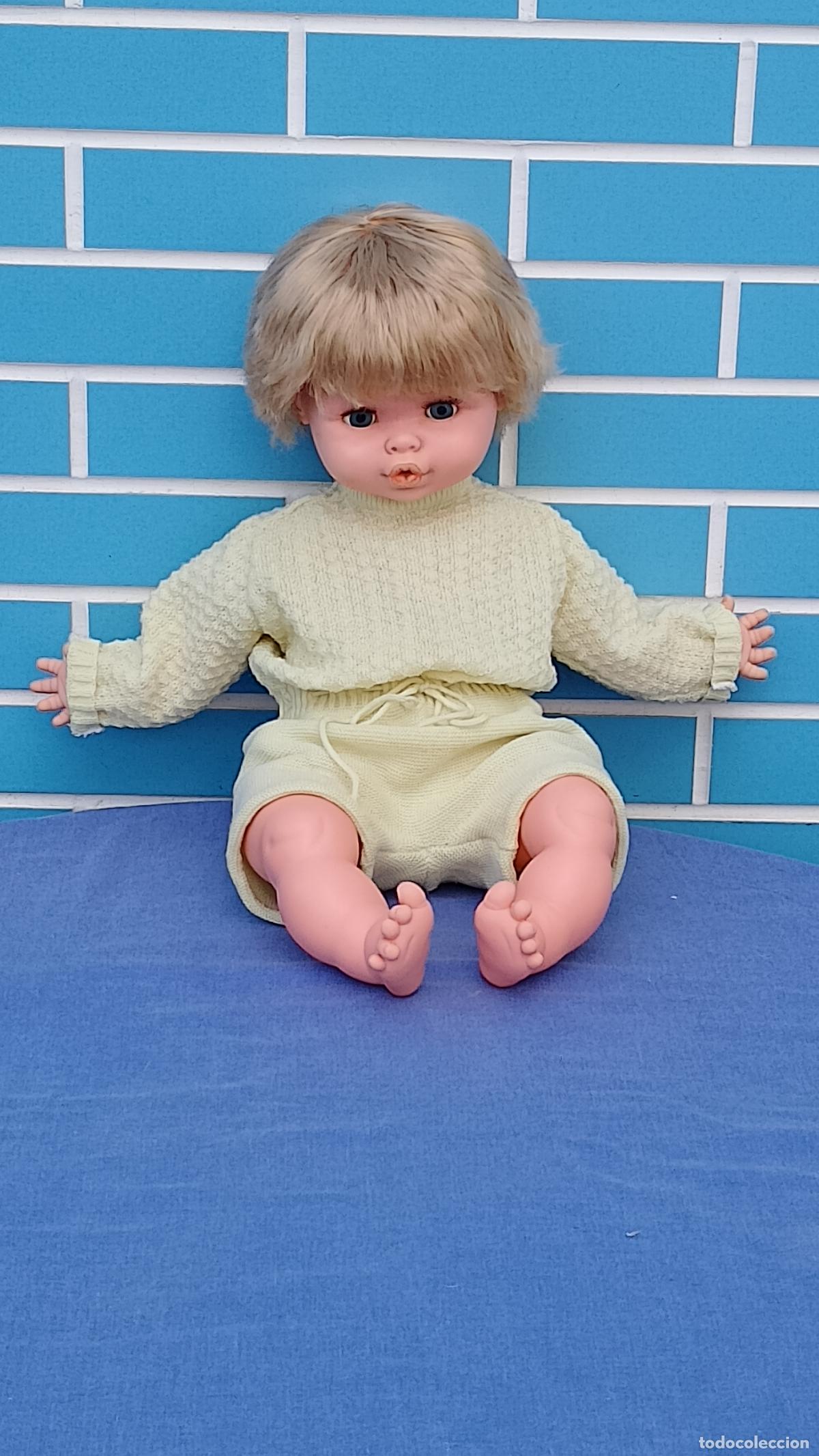 Mu&ntilde;ecas Espa&ntilde;olas Modernas: Mu&ntilde;eco antiguo Baby Mu...a o Baby Mua de Toyse de 55 cm